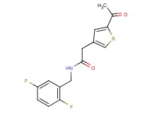 2-(5-acetyl-3-thienyl)-N-(2,5-difluorobenzyl)acetamide