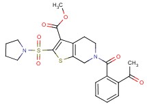 methyl 6-(2-acetylbenzoyl)-2-(1-pyrrolidinylsulfonyl)-4,5,6,7-tetrahydrothieno[2,3-c]pyridine-3-carboxylate