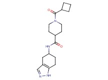 1-(cyclobutylcarbonyl)-N-(4,5,6,7-tetrahydro-1H-indazol-5-yl)-4-piperidinecarboxamide