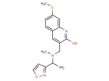 3-{[[1-(3-isoxazolyl)ethyl](methyl)amino]methyl}-7-(methylthio)-2-quinolinol