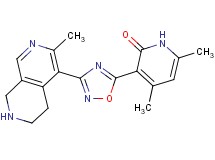 4,6-dimethyl-3-[3-(3-methyl-5,6,7,8-tetrahydro-2,7-naphthyridin-4-yl)-1,2,4-oxadiazol-5-yl]pyridin-2(1H)-one