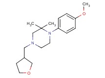 1-(4-methoxyphenyl)-2,2-dimethyl-4-(tetrahydro-3-furanylmethyl)piperazine