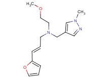 (2E)-3-(2-furyl)-N-(2-methoxyethyl)-N-[(1-methyl-1H-pyrazol-4-yl)methyl]prop-2-en-1-amine
