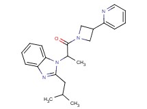 2-isobutyl-1-{1-methyl-2-oxo-2-[3-(2-pyridinyl)-1-azetidinyl]ethyl}-1H-benzimidazole
