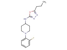 1-(2-fluorophenyl)-N-(5-propyl-1,3,4-oxadiazol-2-yl)piperidin-4-amine