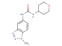 N-(1-methyl-1H-1,2,3-benzotriazol-5-yl)-N'-(tetrahydro-2H-pyran-4-yl)urea