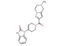 1-{1-[(5-methyl-4,5,6,7-tetrahydropyrazolo[1,5-a]pyrazin-2-yl)carbonyl]-1,2,3,6-tetrahydropyridin-4-yl}-1,3-dihydro-2H-benzimidazol-2-one