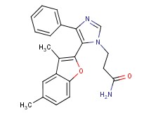3-[5-(3,5-dimethyl-1-benzofuran-2-yl)-4-phenyl-1H-imidazol-1-yl]propanamide