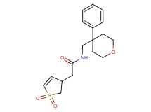 2-(1,1-dioxido-2,3-dihydro-3-thienyl)-N-[(4-phenyltetrahydro-2H-pyran-4-yl)methyl]acetamide