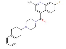 7-fluoro-2-methyl-4-{[4-(1,2,3,4-tetrahydro-2-naphthalenyl)-1-piperazinyl]carbonyl}quinoline