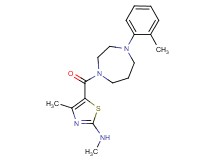 N,4-dimethyl-5-{[4-(2-methylphenyl)-1,4-diazepan-1-yl]carbonyl}-1,3-thiazol-2-amine