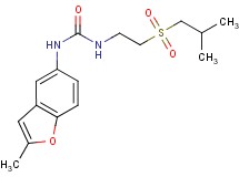 N-[2-(isobutylsulfonyl)ethyl]-N'-(2-methyl-1-benzofuran-5-yl)urea