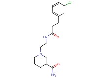 1-(2-{[3-(3-chlorophenyl)propanoyl]amino}ethyl)-3-piperidinecarboxamide trifluoroacetate