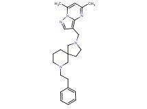 2-[(5,7-dimethylpyrazolo[1,5-a]pyrimidin-3-yl)methyl]-7-(2-phenylethyl)-2,7-diazaspiro[4.5]decane