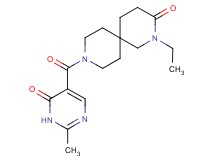 2-ethyl-9-[(2-methyl-6-oxo-1,6-dihydropyrimidin-5-yl)carbonyl]-2,9-diazaspiro[5.5]undecan-3-one