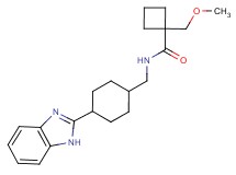 N-{[4-(1H-benzimidazol-2-yl)cyclohexyl]methyl}-1-(methoxymethyl)cyclobutanecarboxamide