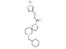 7-(cyclohexylmethyl)-2-[3-(1-methyl-1H-pyrazol-4-yl)propanoyl]-2,7-diazaspiro[4.5]decane