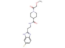 N-[2-(6-fluoro-1H-benzimidazol-2-yl)ethyl]-1-(methoxyacetyl)-4-piperidinecarboxamide