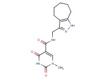 N-(1,4,5,6,7,8-hexahydrocyclohepta[c]pyrazol-3-ylmethyl)-1-methyl-2,4-dioxo-1,2,3,4-tetrahydropyrimidine-5-carboxamide