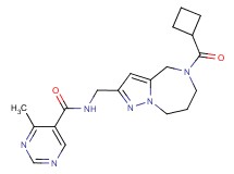 N-{[5-(cyclobutylcarbonyl)-5,6,7,8-tetrahydro-4H-pyrazolo[1,5-a][1,4]diazepin-2-yl]methyl}-4-methylpyrimidine-5-carboxamide