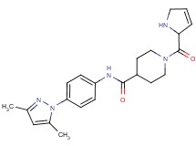 1-(2,5-dihydro-1H-pyrrol-2-ylcarbonyl)-N-[4-(3,5-dimethyl-1H-pyrazol-1-yl)phenyl]-4-piperidinecarboxamide hydrochloride