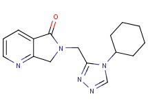 6-[(4-cyclohexyl-4H-1,2,4-triazol-3-yl)methyl]-6,7-dihydro-5H-pyrrolo[3,4-b]pyridin-5-one
