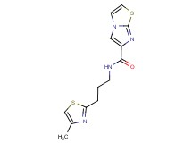 N-[3-(4-methyl-1,3-thiazol-2-yl)propyl]imidazo[2,1-b][1,3]thiazole-6-carboxamide