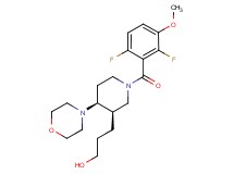 3-[(3R*,4S*)-1-(2,6-difluoro-3-methoxybenzoyl)-4-morpholin-4-ylpiperidin-3-yl]propan-1-ol