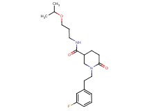 1-[2-(3-fluorophenyl)ethyl]-N-(3-isopropoxypropyl)-6-oxo-3-piperidinecarboxamide