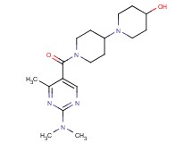 1'-{[2-(dimethylamino)-4-methyl-5-pyrimidinyl]carbonyl}-1,4'-bipiperidin-4-ol