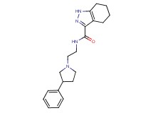 N-[2-(3-phenylpyrrolidin-1-yl)ethyl]-4,5,6,7-tetrahydro-1H-indazole-3-carboxamide