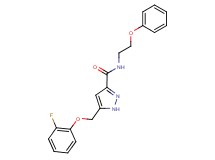 5-[(2-fluorophenoxy)methyl]-N-(2-phenoxyethyl)-1H-pyrazole-3-carboxamide