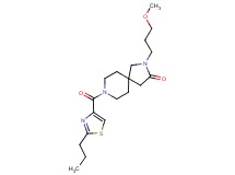 2-(3-methoxypropyl)-8-[(2-propyl-1,3-thiazol-4-yl)carbonyl]-2,8-diazaspiro[4.5]decan-3-one