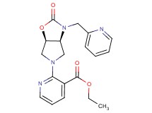 ethyl 2-[(3aS*,6aR*)-2-oxo-3-(2-pyridinylmethyl)hexahydro-5H-pyrrolo[3,4-d][1,3]oxazol-5-yl]nicotinate