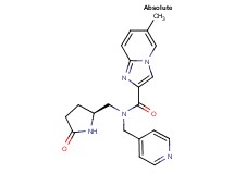 6-methyl-N-{[(2S)-5-oxo-2-pyrrolidinyl]methyl}-N-(4-pyridinylmethyl)imidazo[1,2-a]pyridine-2-carboxamide