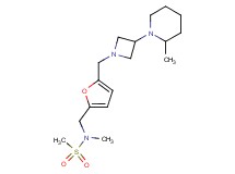 N-methyl-N-[(5-{[3-(2-methylpiperidin-1-yl)azetidin-1-yl]methyl}-2-furyl)methyl]methanesulfonamide