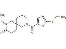 2-ethyl-8-{[5-(ethylthio)-2-thienyl]carbonyl}-2,8-diazaspiro[5.5]undecan-3-one