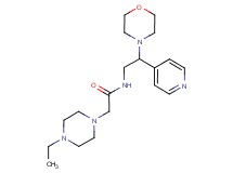 2-(4-ethylpiperazin-1-yl)-N-(2-morpholin-4-yl-2-pyridin-4-ylethyl)acetamide
