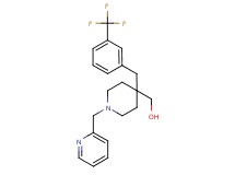 {1-(2-pyridinylmethyl)-4-[3-(trifluoromethyl)benzyl]-4-piperidinyl}methanol