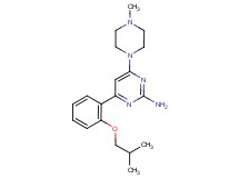 4-(2-isobutoxyphenyl)-6-(4-methylpiperazin-1-yl)pyrimidin-2-amine