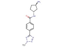 N-[rel-(1R,3R)-3-aminocyclopentyl]-4-(2-methyl-2H-tetrazol-5-yl)benzamide hydrochloride