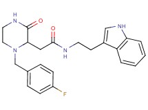 2-[1-(4-fluorobenzyl)-3-oxo-2-piperazinyl]-N-[2-(1H-indol-3-yl)ethyl]acetamide