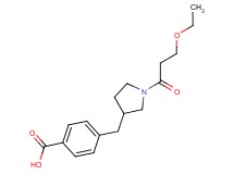 4-{[1-(3-ethoxypropanoyl)pyrrolidin-3-yl]methyl}benzoic acid