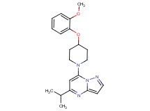 5-isopropyl-7-[4-(2-methoxyphenoxy)piperidin-1-yl]pyrazolo[1,5-a]pyrimidine