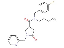 N-butyl-N-(4-fluorobenzyl)-5-oxo-1-(pyridin-2-ylmethyl)pyrrolidine-3-carboxamide