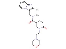 N-methyl-N-[(2-methylimidazo[1,2-a]pyridin-3-yl)methyl]-1-[2-(4-morpholinyl)ethyl]-6-oxo-3-piperidinecarboxamide