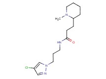 N-[3-(4-chloro-1H-pyrazol-1-yl)propyl]-3-(1-methyl-2-piperidinyl)propanamide