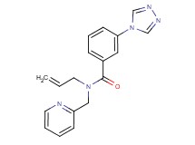 N-allyl-N-(pyridin-2-ylmethyl)-3-(4H-1,2,4-triazol-4-yl)benzamide