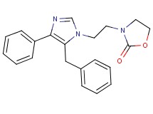 3-[2-(5-benzyl-4-phenyl-1H-imidazol-1-yl)ethyl]-1,3-oxazolidin-2-one