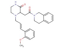 3-[2-(3,4-dihydro-2(1H)-isoquinolinyl)-2-oxoethyl]-4-[(2E)-3-(2-methoxyphenyl)-2-propen-1-yl]-2-piperazinone